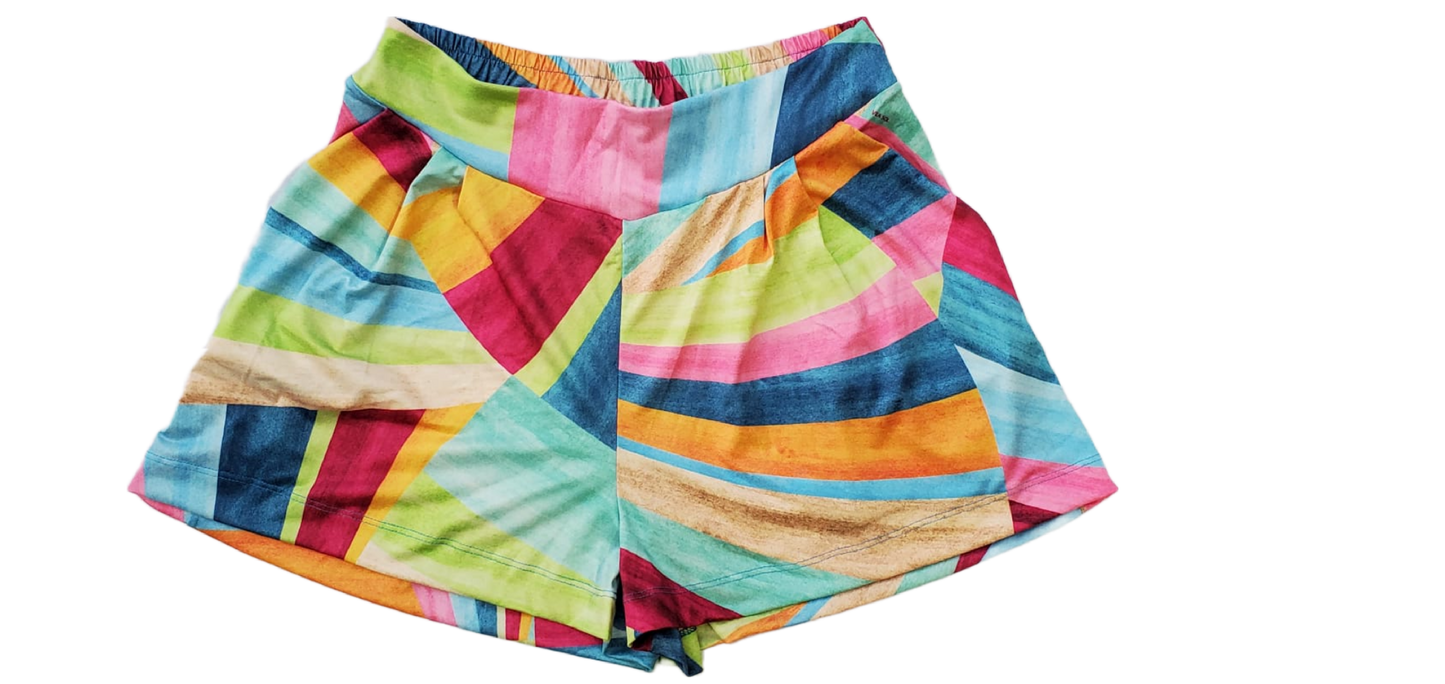 Watercolor Cover-up Shorts