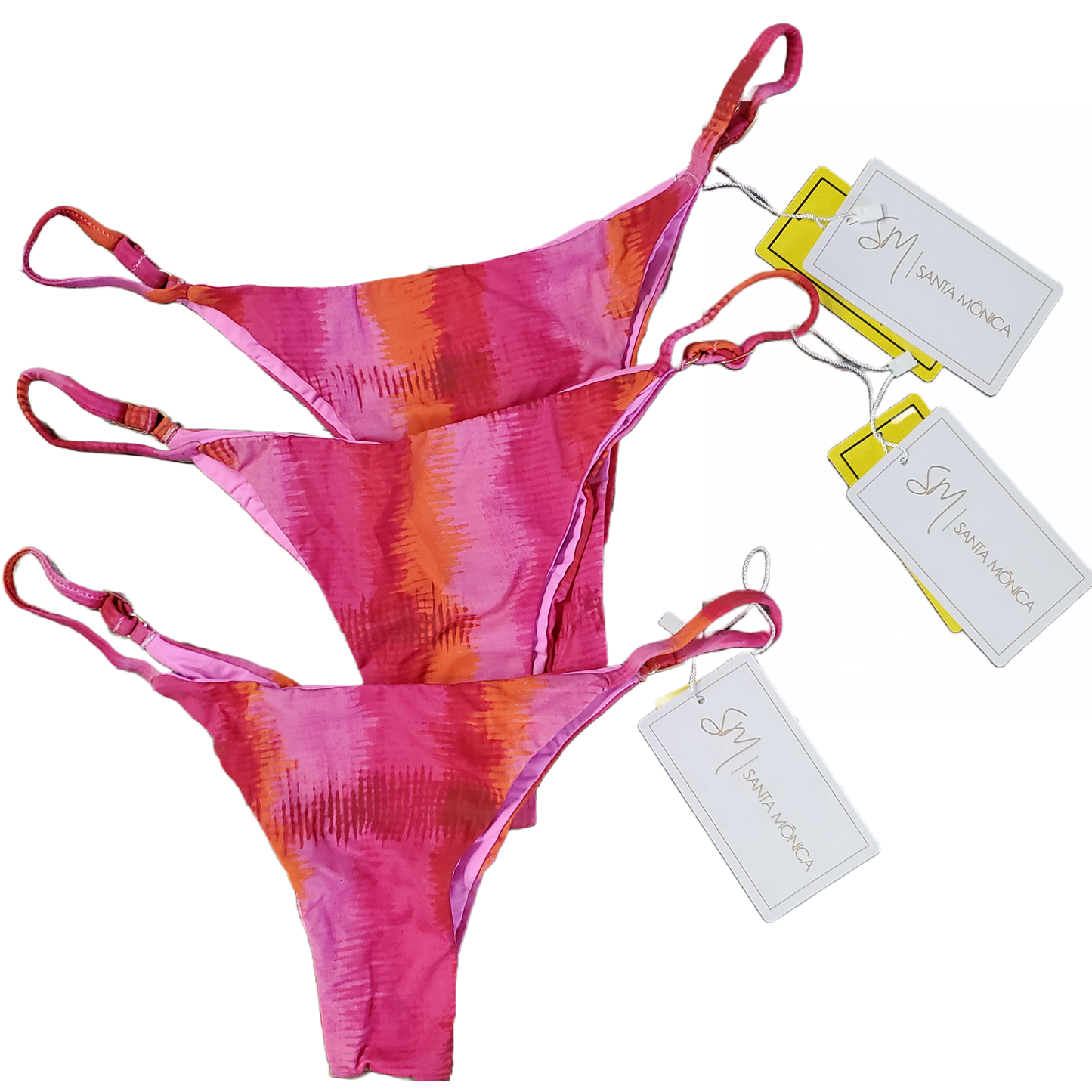 Orange and Pink Tie Dye bikini set
