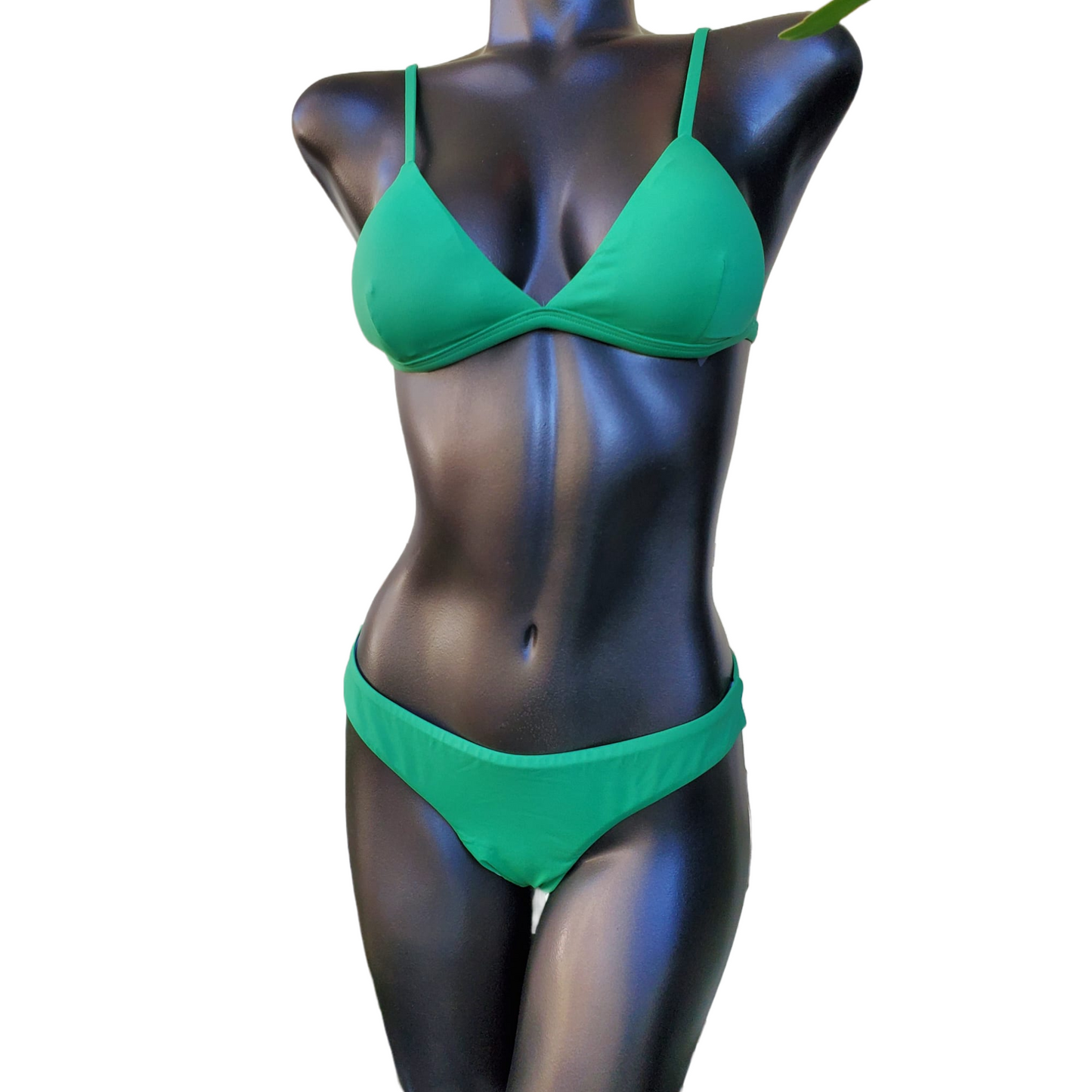 Forest Green seamless bottoms bikini set