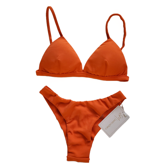 Tangelo orange high cut bikini